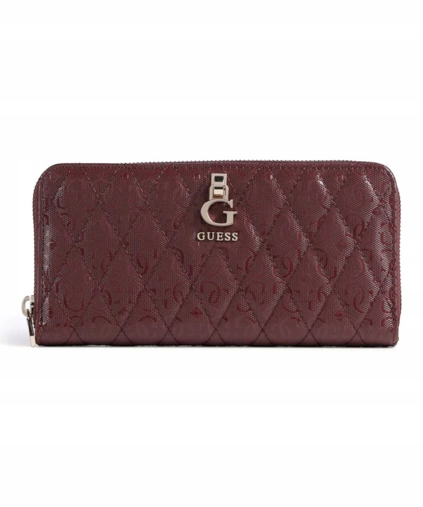 Guess Dámská Peněženka Tamara Slg Large Zip Around Bordová