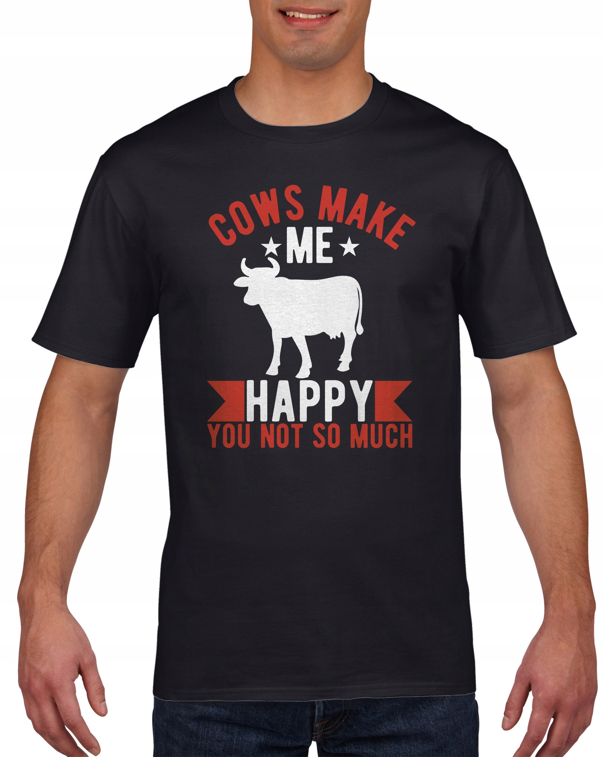 

Koszulka męska Cows make my happy M