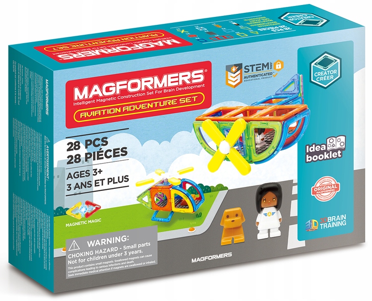 

Klocki Magnetyczne Aviaton Set 28 Elem Magformers