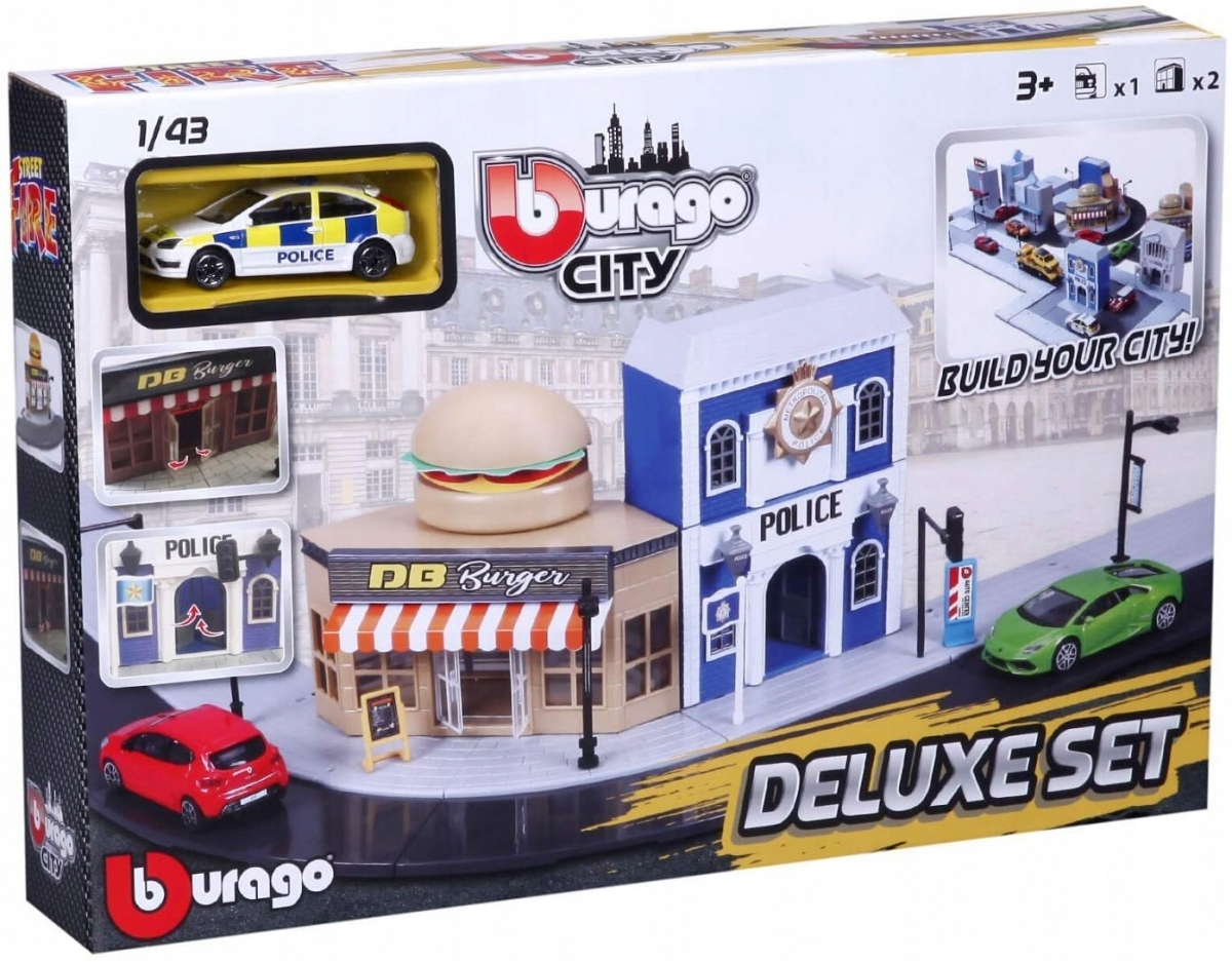 Bburago City Deluxe Set Policie 1:43 Bburago