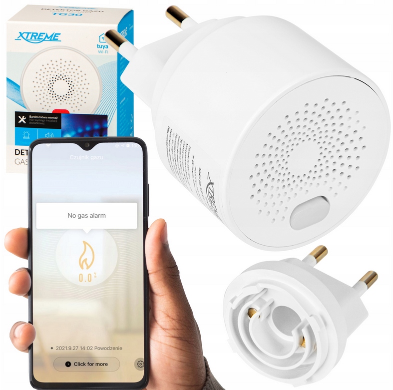 Detektor Detektor Plynu Propan Butan Metan Smart Wifi Detektor Tuya