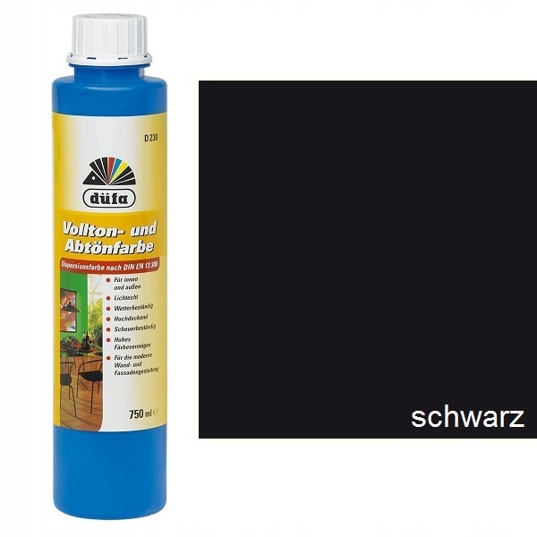 

Dufa Pigment do Farb i Tynków 0,75 l Czarny