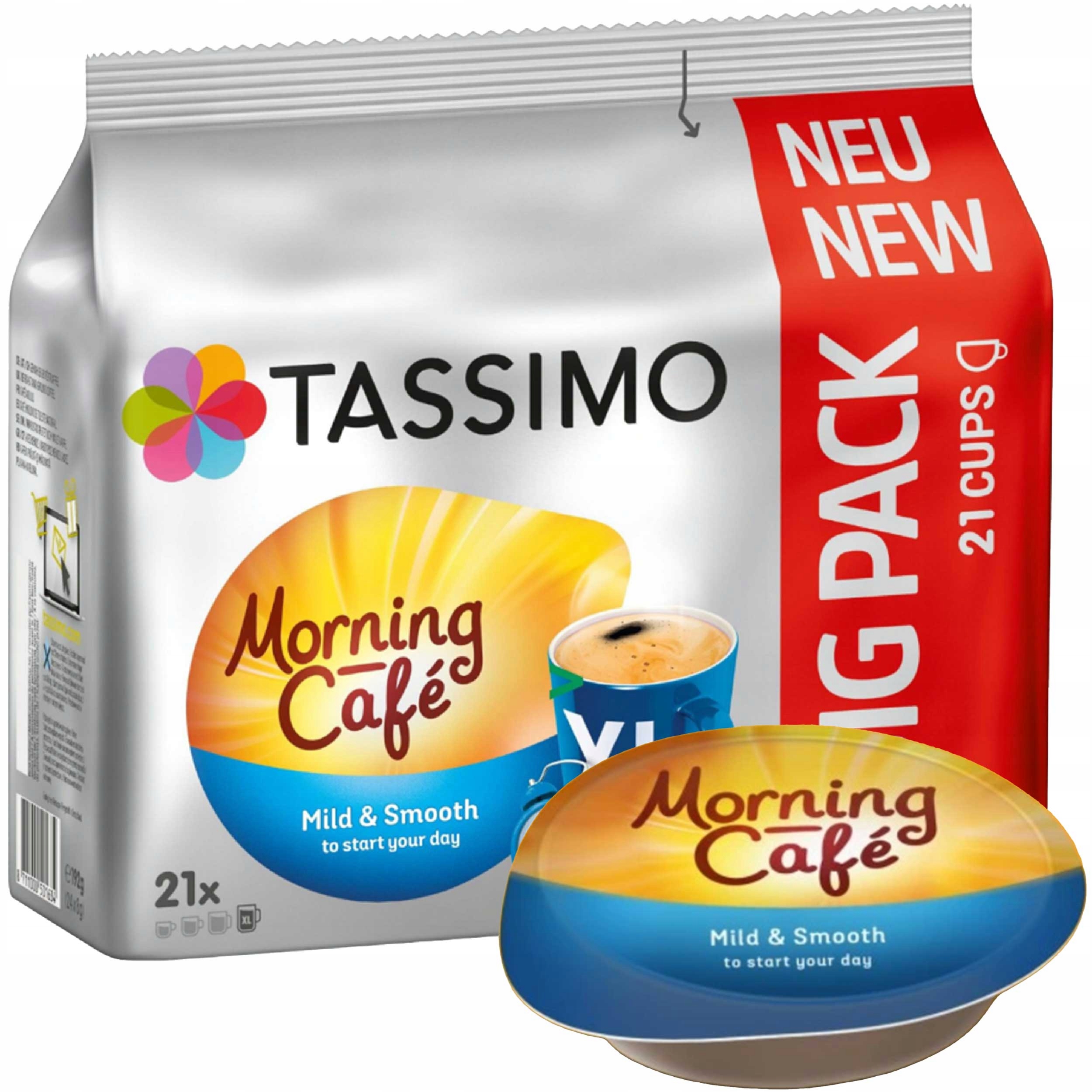 Kapsułki Tassimo Jacobs Morning Cafe MILD XL 21
