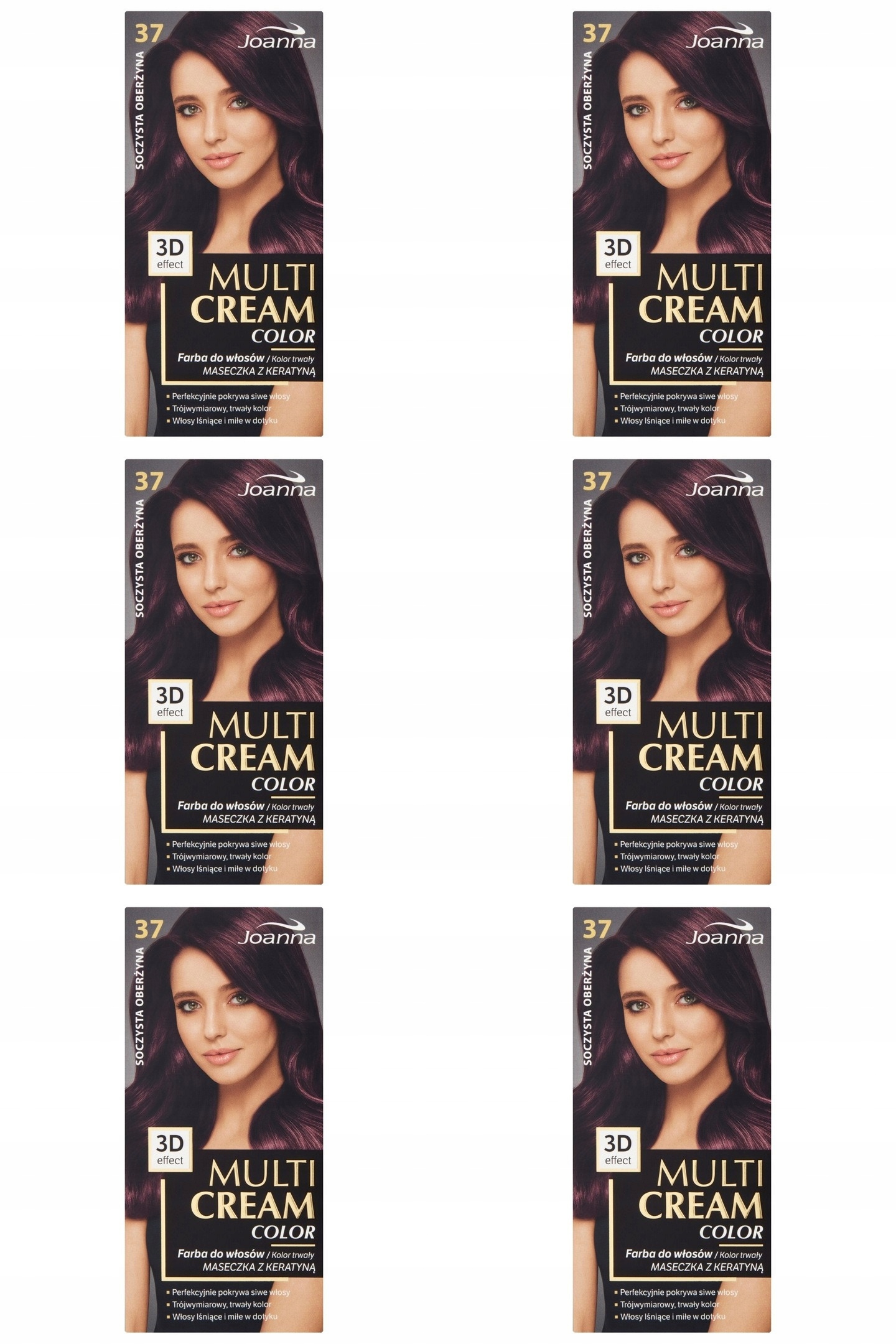 Joanna Multi Cream Color 37 Šťavnatá Lilek 6 Ks
