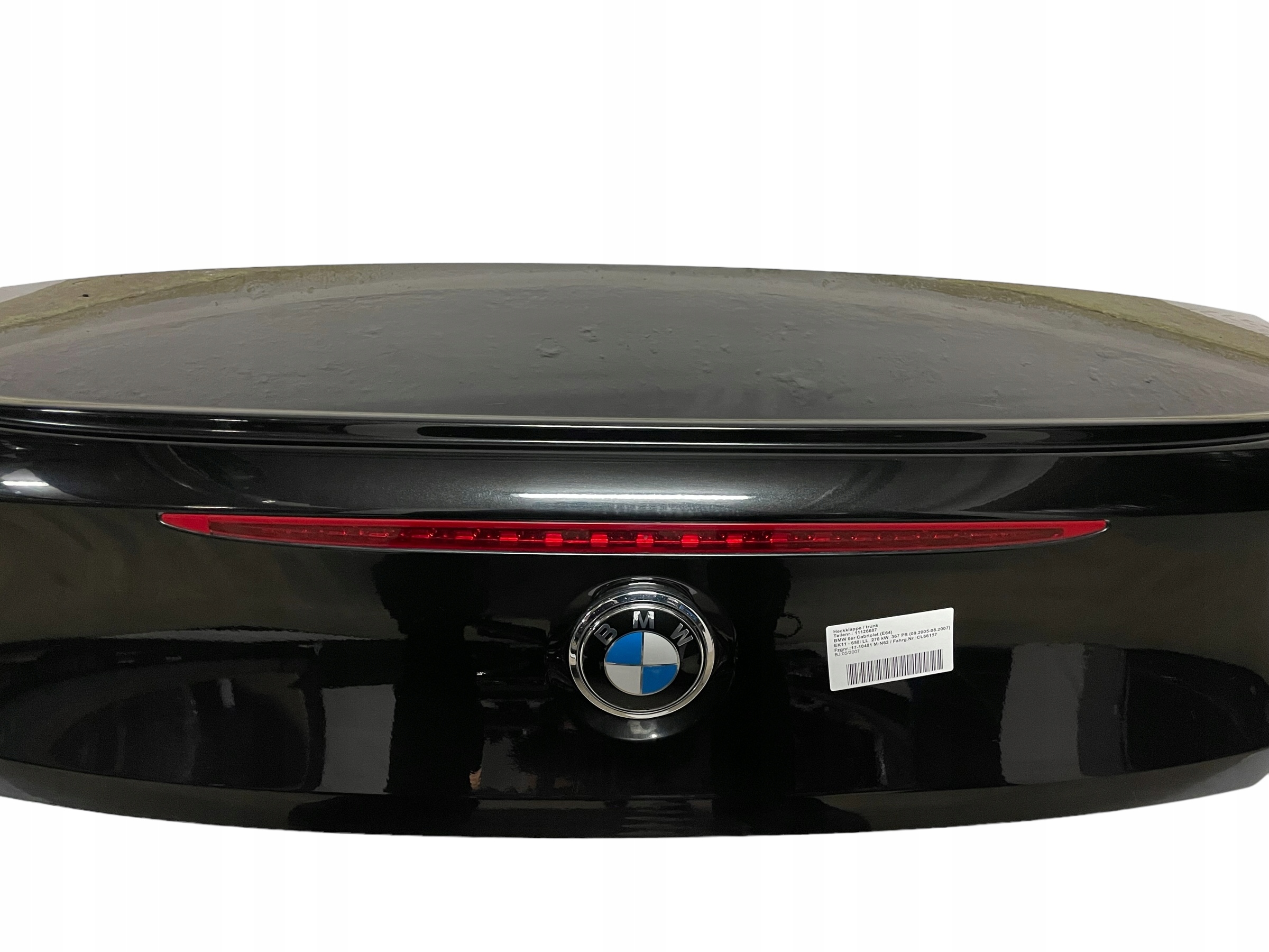 heckklappe kofferraumdeckel BMW 6 E64 Farbe 475 BLACK SAPHIERE IDEAL