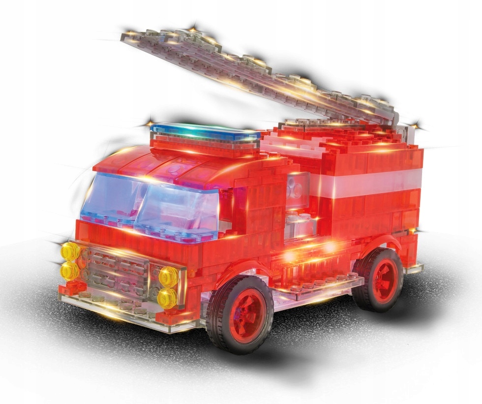 STRAŻ POŻARNA 12 modeli ŚWIECĄCE KLOCKI Laser Pegs Marka Laser Pegs