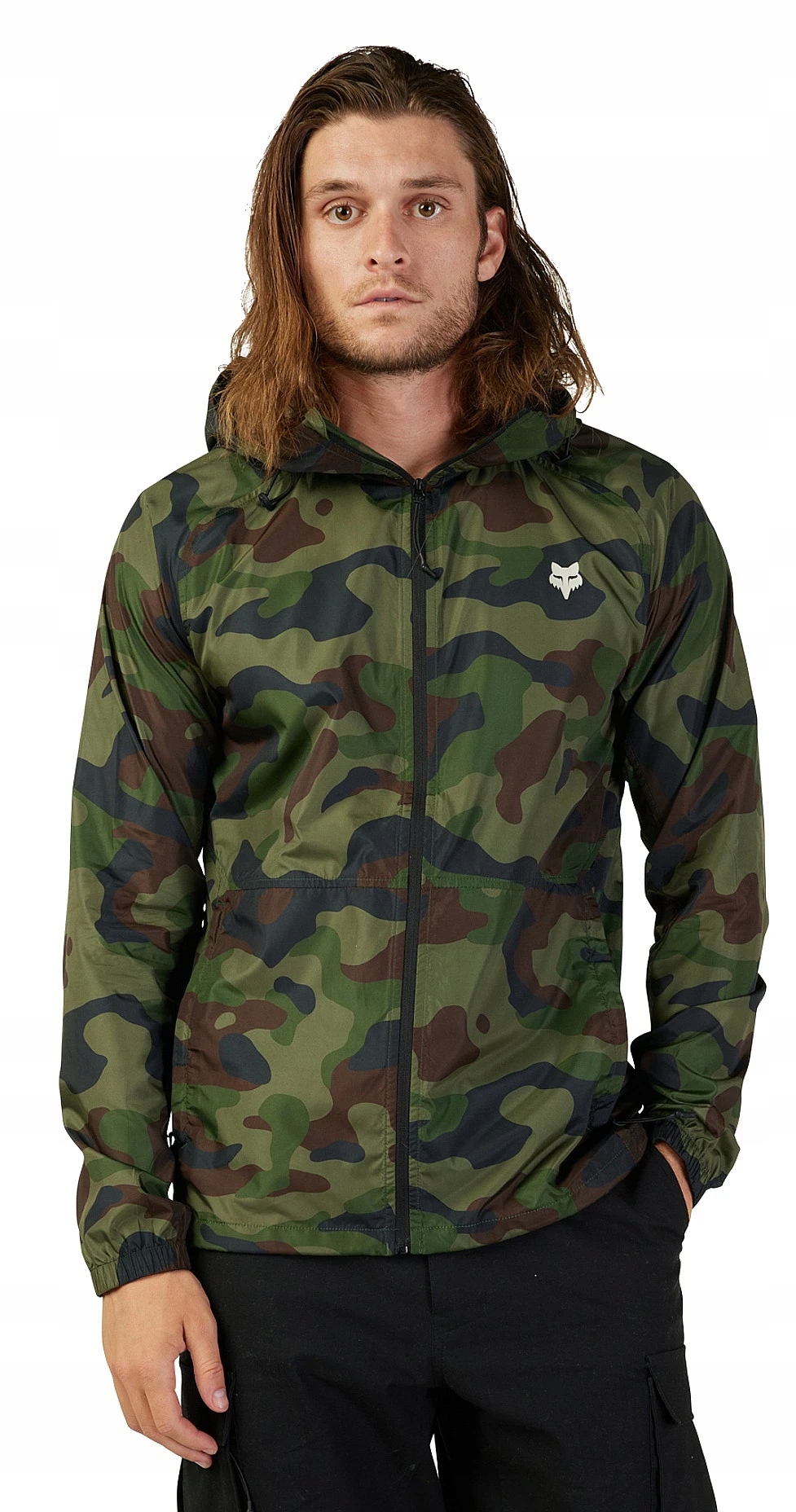 kurtka Fox Head Camo Windbreaker Green Camo