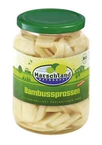 

Pędy Bambusa Paski W Zalewie Bio Marschland Naturk