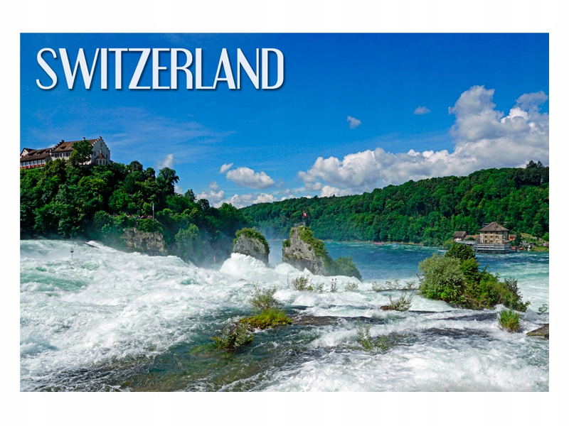

Szwajcaria Wodospad Rheinfall Magnes na lodówkę