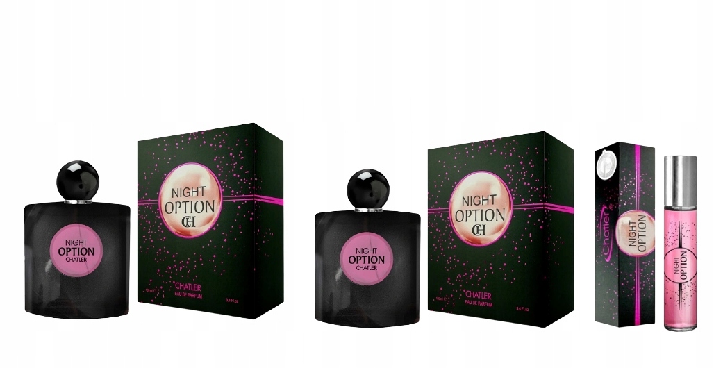 Chatler Night Option 2x100 ml 30 ml parfémovaná voda Sada