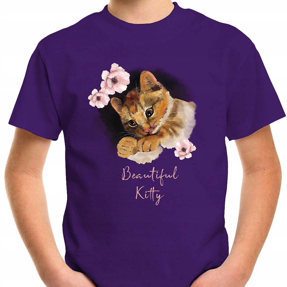 T-SHIRT KOSZULKA DLA DZIECKA KOTY KOTKI 104 SUPER JAKOŚĆ
