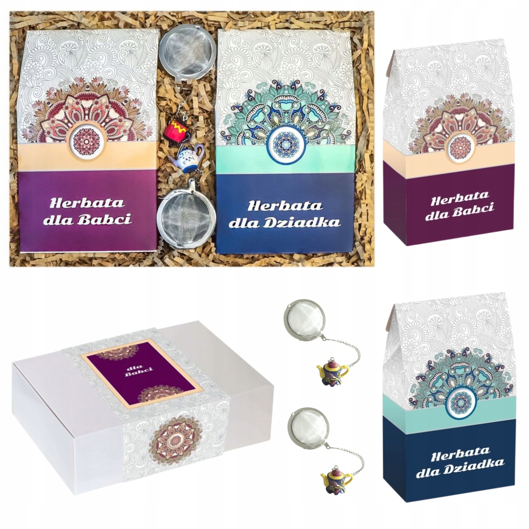 Levně Dárek Ke Den Prarodičů Prémiová Čajová Sada, 20 Kusů