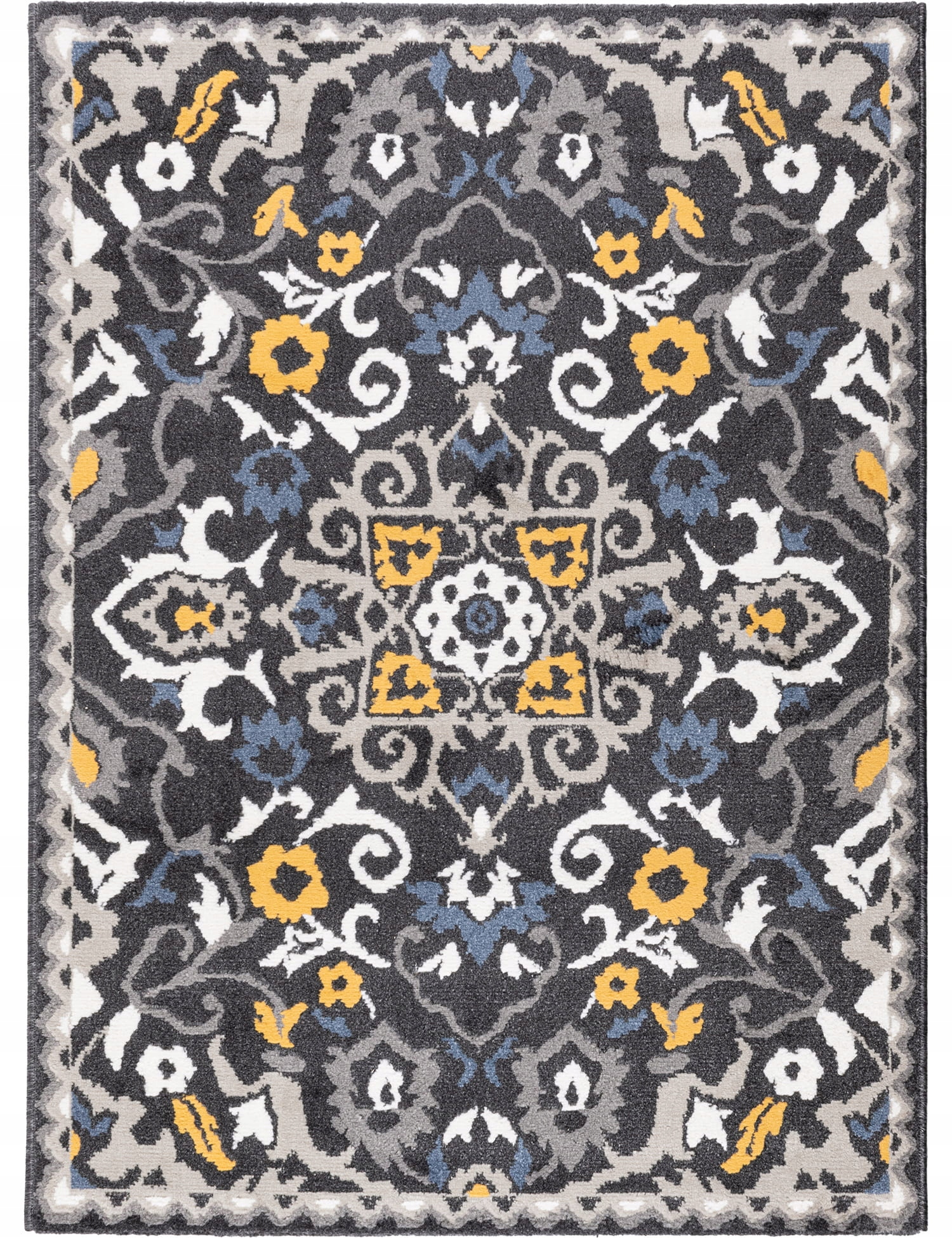 Koberec Vintage Obývací Pokoj Ložnice Klasický Módní Vzor 120x160 cm Šedý