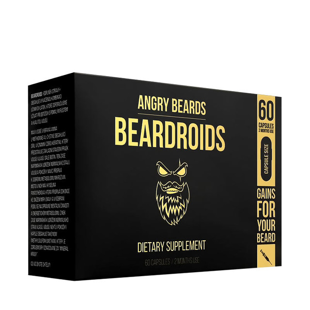 Angry Beards Zestaw na porost brody na 4 miesiące Preparat Doping Witaminy Kod producenta Serum Preparat Krem Tabletki Witaminy do