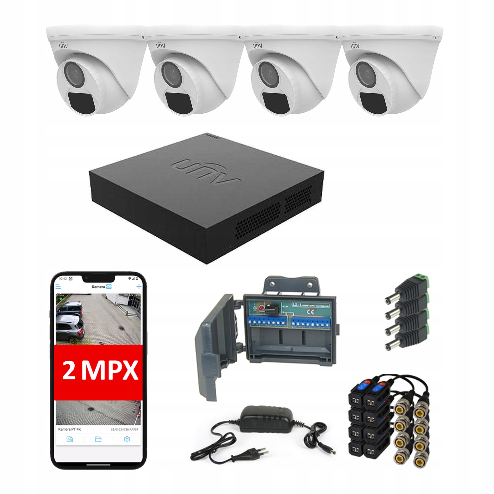 Uniview Kompletny Zestaw Monitoringu Hd 5Mpix