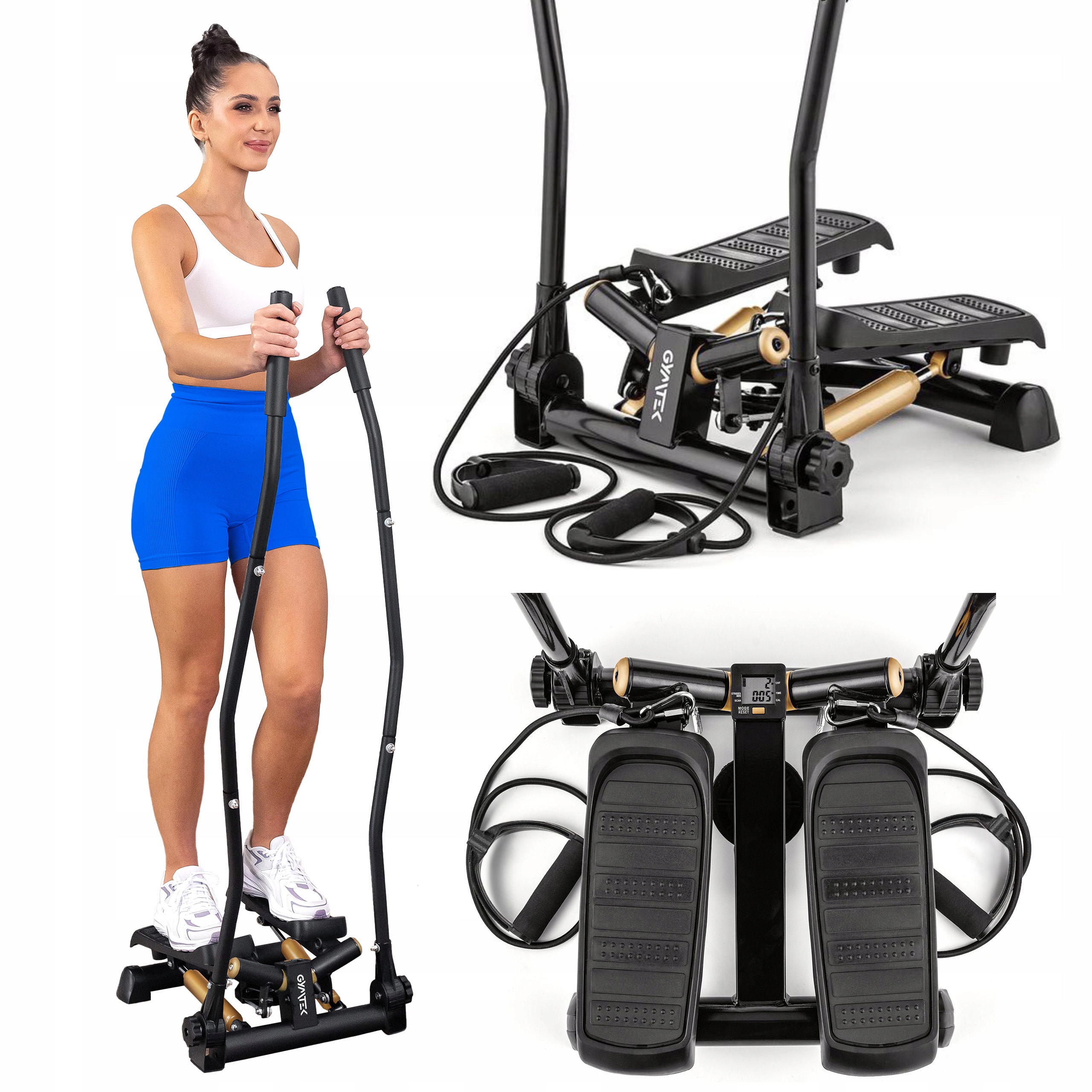 Stepper Skrętny Do Ćwiczeń Z Ramionami I Linkami Licznik XST700 Gymtek