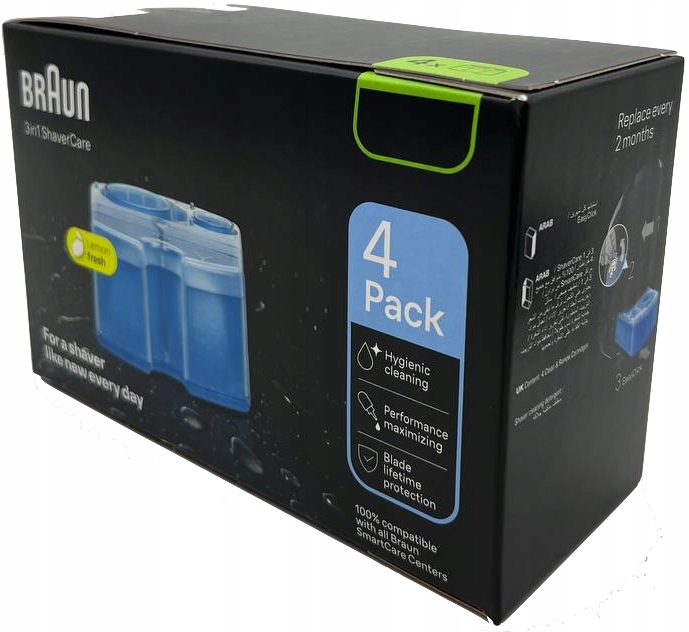 Oryginalne Wkłady Braun CCR4 Clean&Charge 4-pak