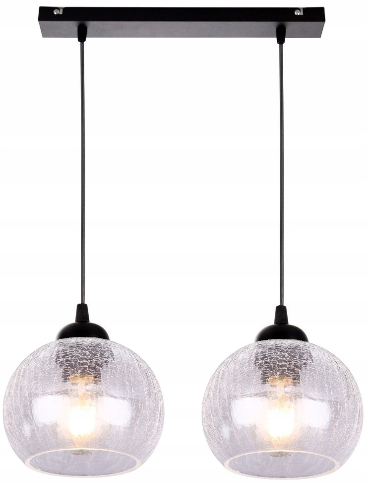 

Lampa Wisząca Szkło Kryształ Żyrandol zwis