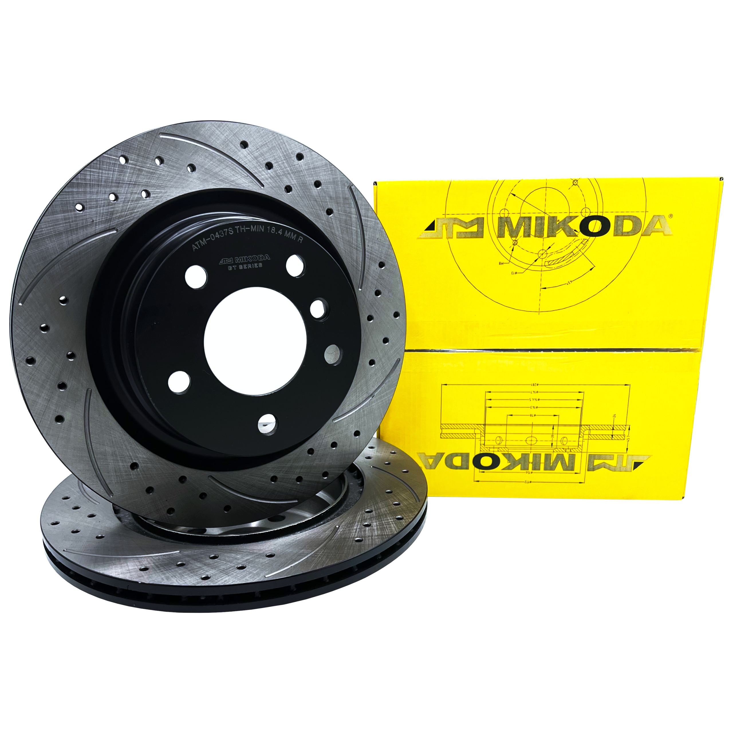 0437S - Диск MIKODA тюнинг BMW 4 F32 F82 F36 задний 300 мм
