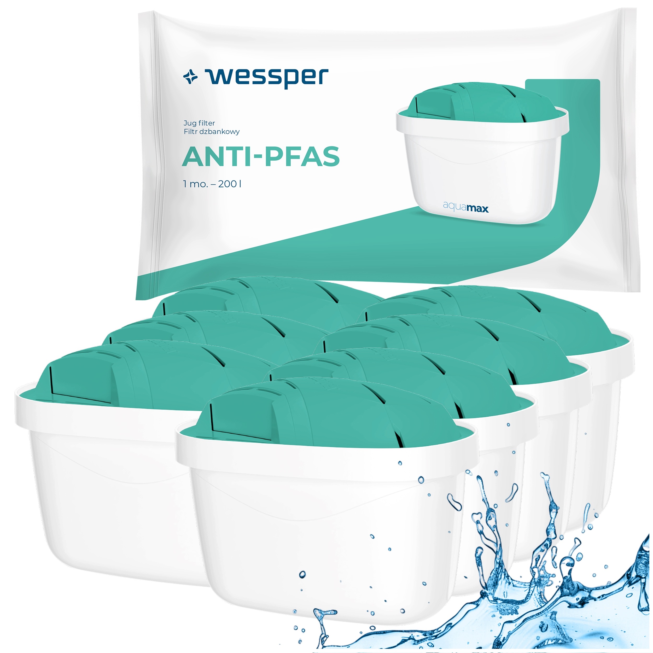 Filtr do konvice Dafi náhradní Wessper aquamax Anti-pfas na vodu 7 ks