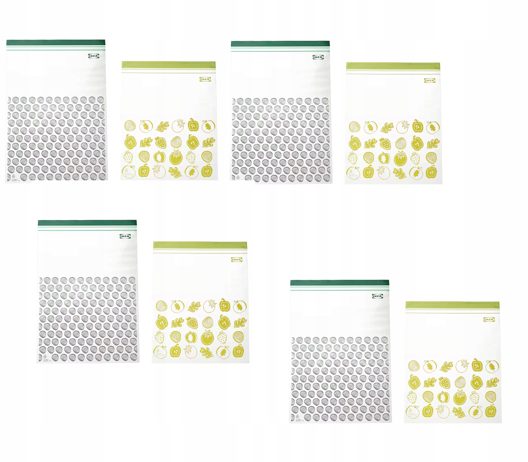 Ikea Istad torebki strunowe do żywności duże 30szt x4 Komplety (120 toreb)