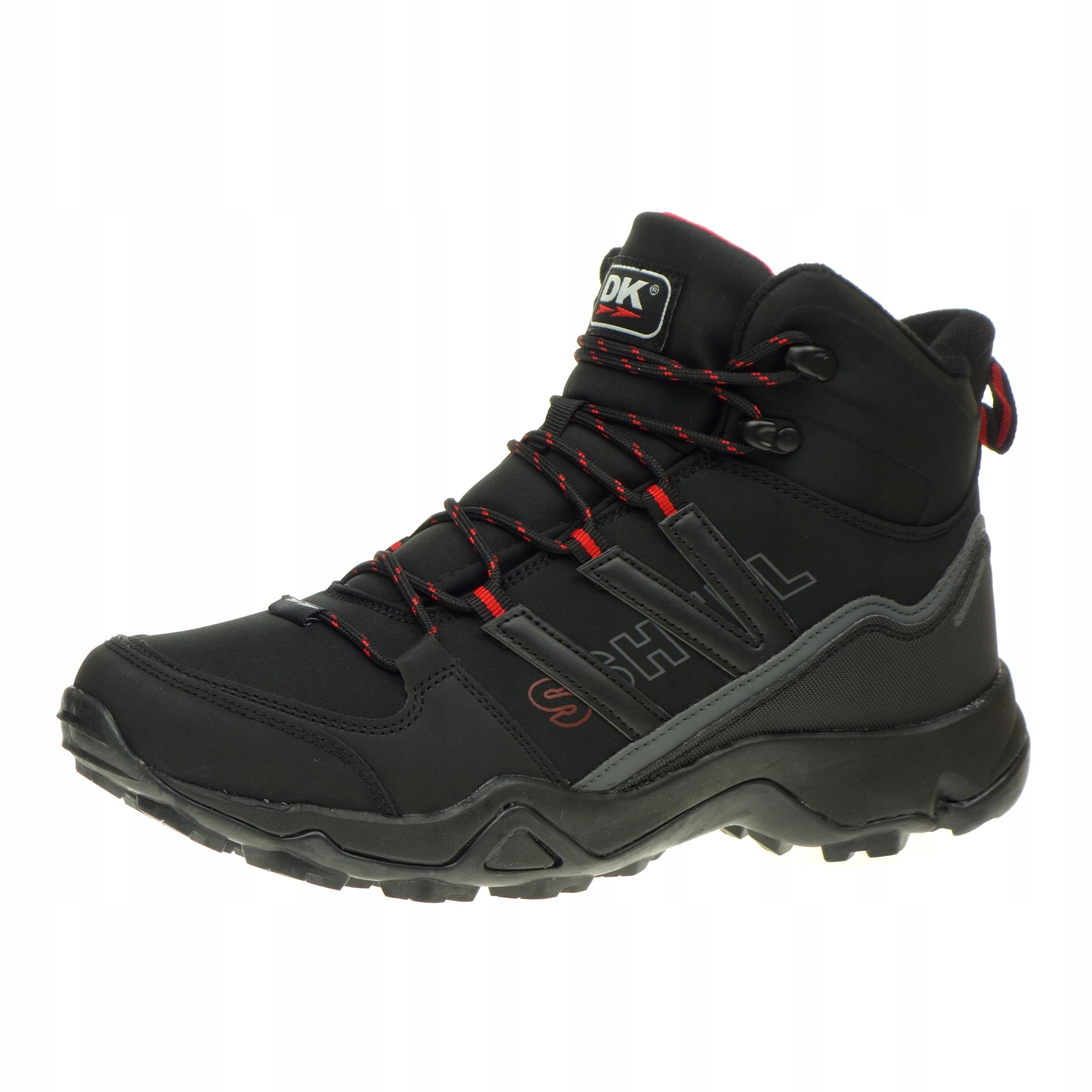 Pánské trekové boty Dk Spirit High SoftShell Outdoor VB17431 Blk/Red 42