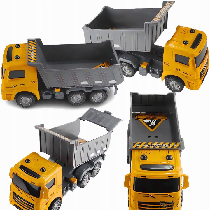 DUŻA WYWROTKA CIĘŻARÓWKA ZDALNIE STEROWANA AUTO RC ŚWIATŁA + GRATIS BATERIE Baterie Akumulator AA