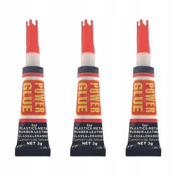 Klej Power Glue Szybki Extra Mocny Strong Zestaw 3 szt Uniwersalny