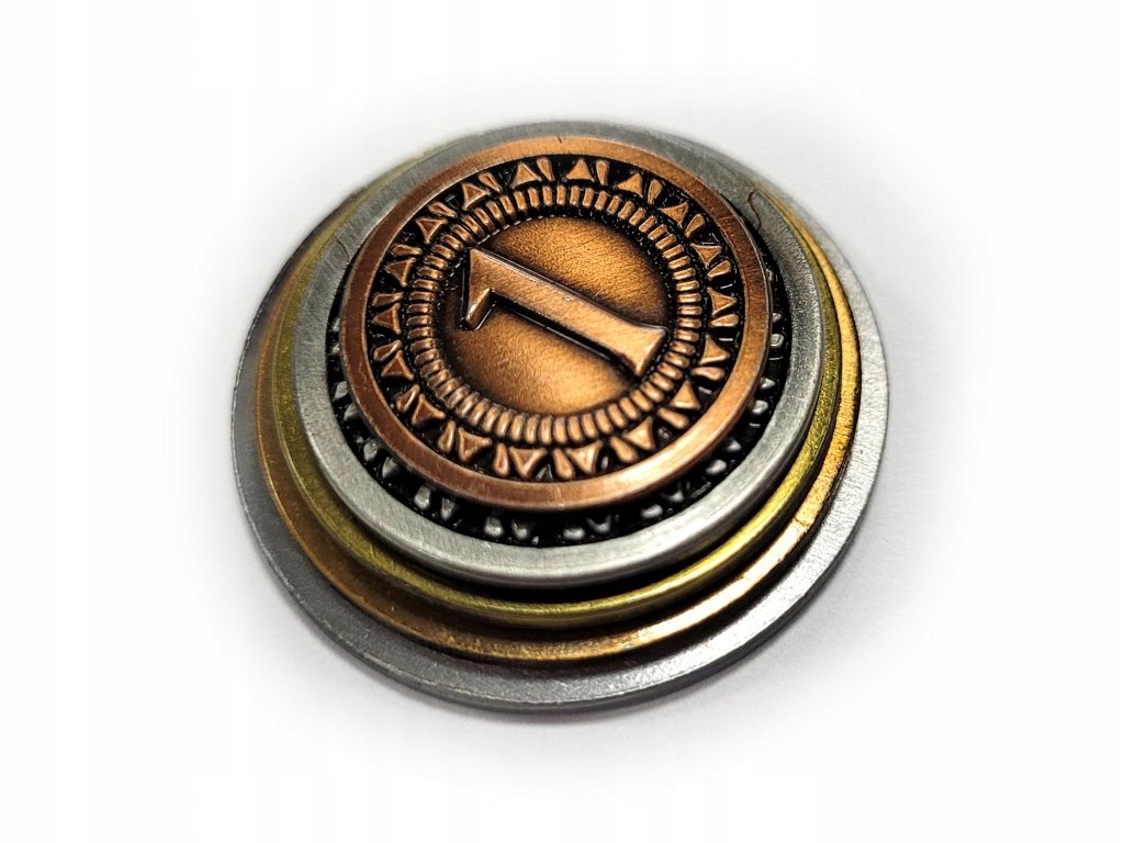 KLASYK UNIWERSALNA MIEDZIANA METALOWA MONETA 1 SZT Producent RGFK