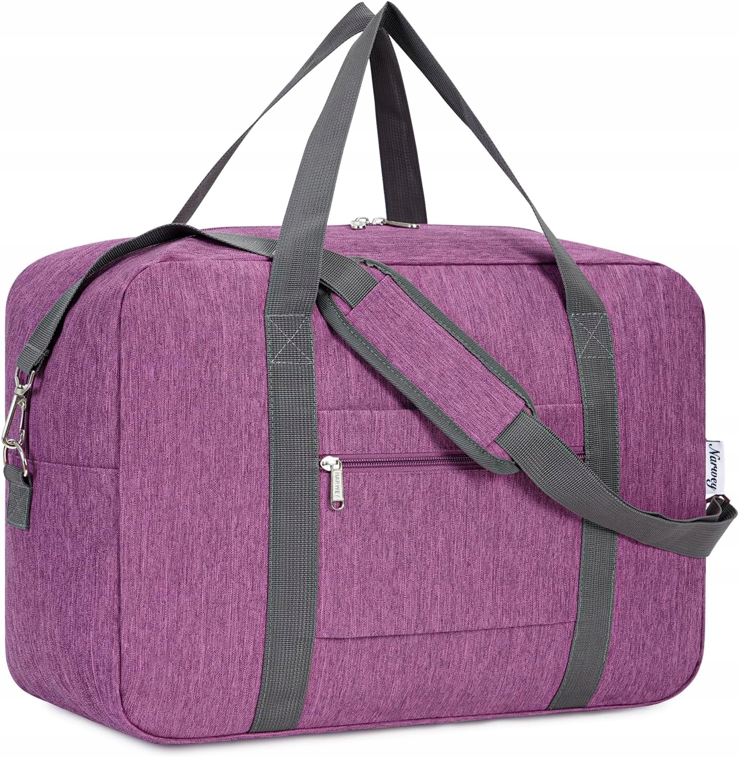 Torba Podróżna Narwey 40x20x25 cm Fioletowa z Paskiem 20L