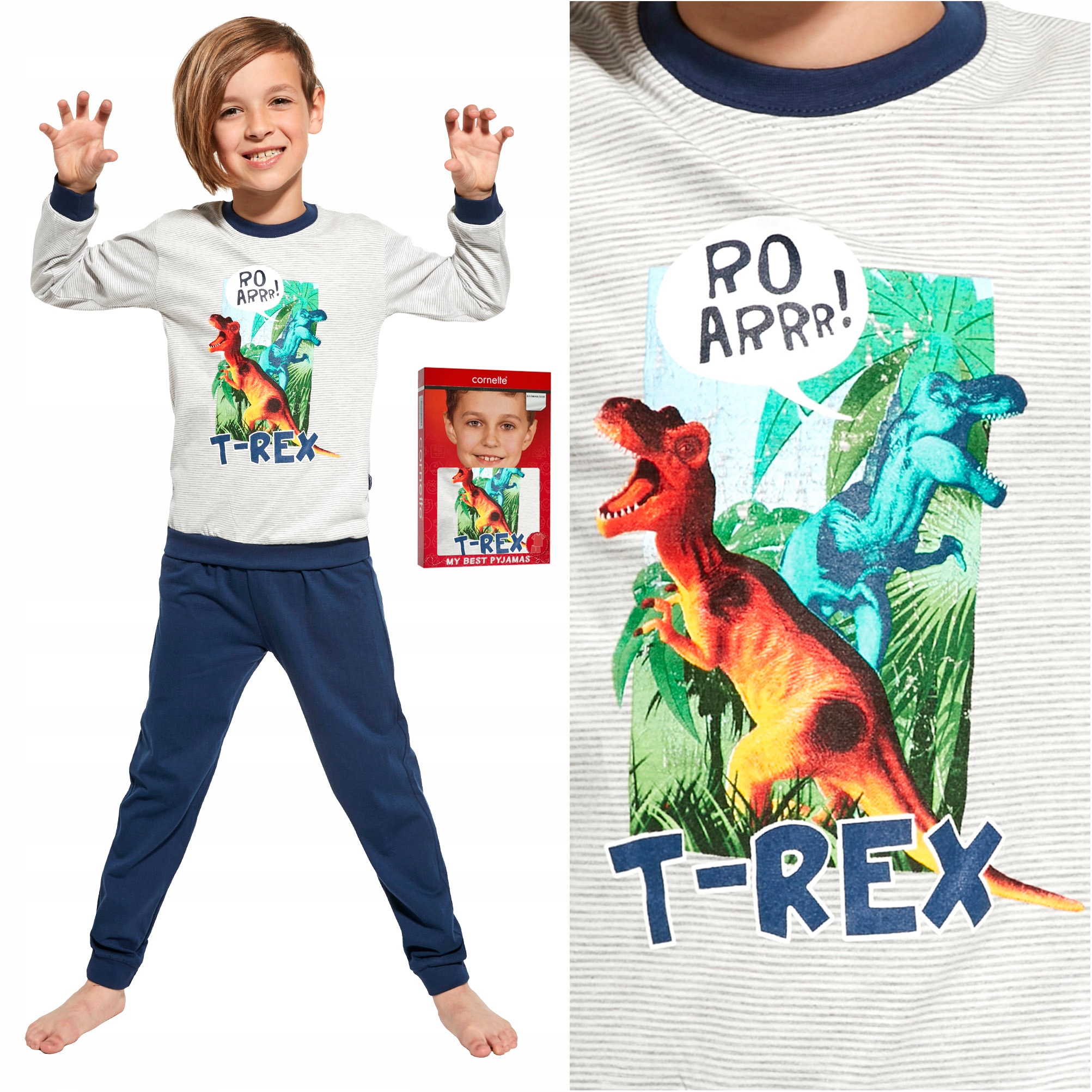 

Piżama dziecięca Cornette 478/127 T-Rex 122-128