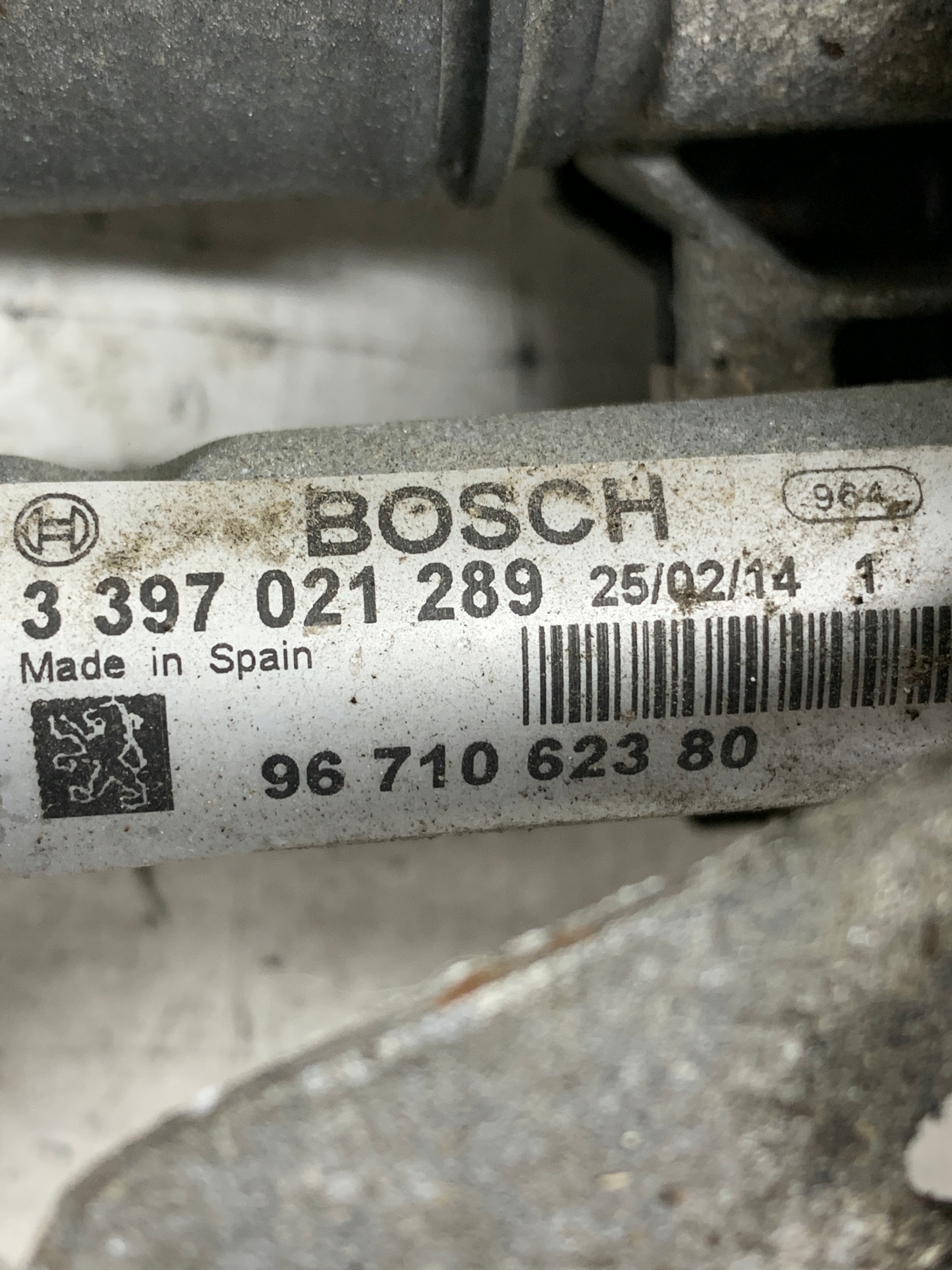 wiper mechanism front 9671062380 PEUGEOT 5008