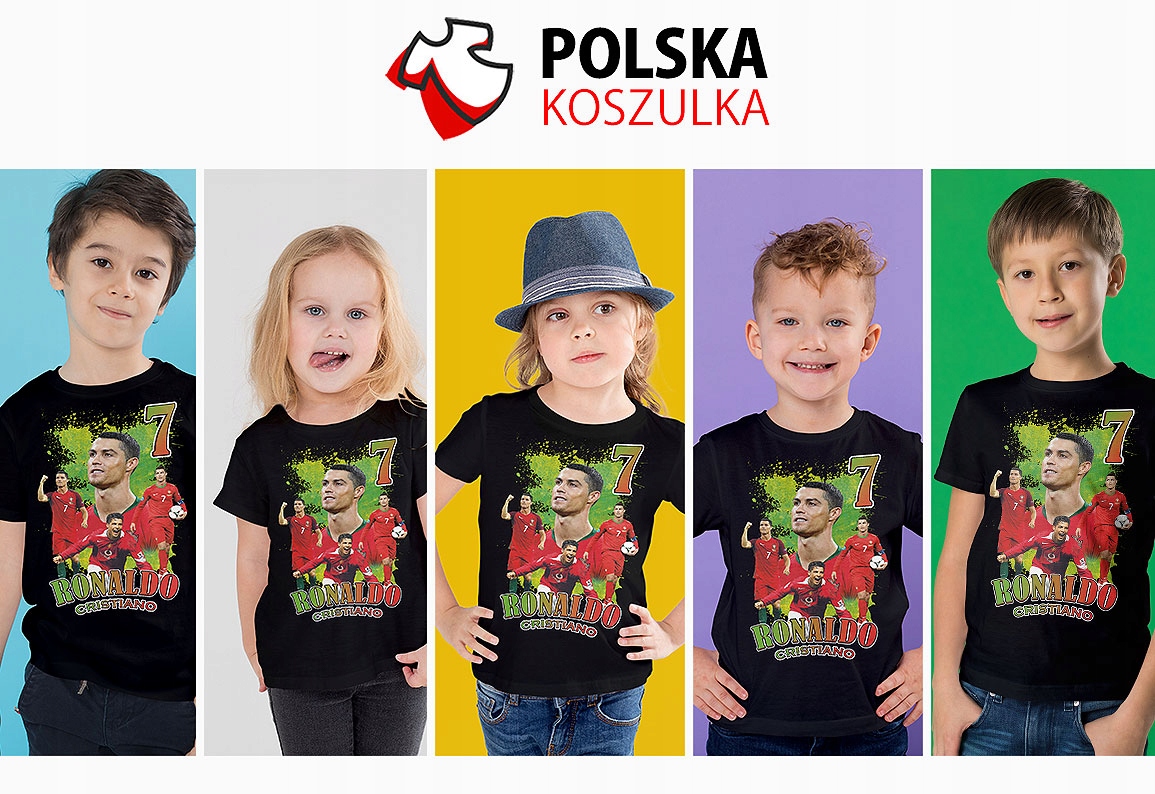 KOSZULKA DZIECIĘCA T-SHIRT DLA DZIECKA KOSZULKA CRISTIANO RONALDO 128 134 J Stan opakowania oryginalne
