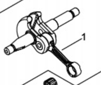 Klikový hřídel pro Echo CS-2511WES/30RC Long A011-001440