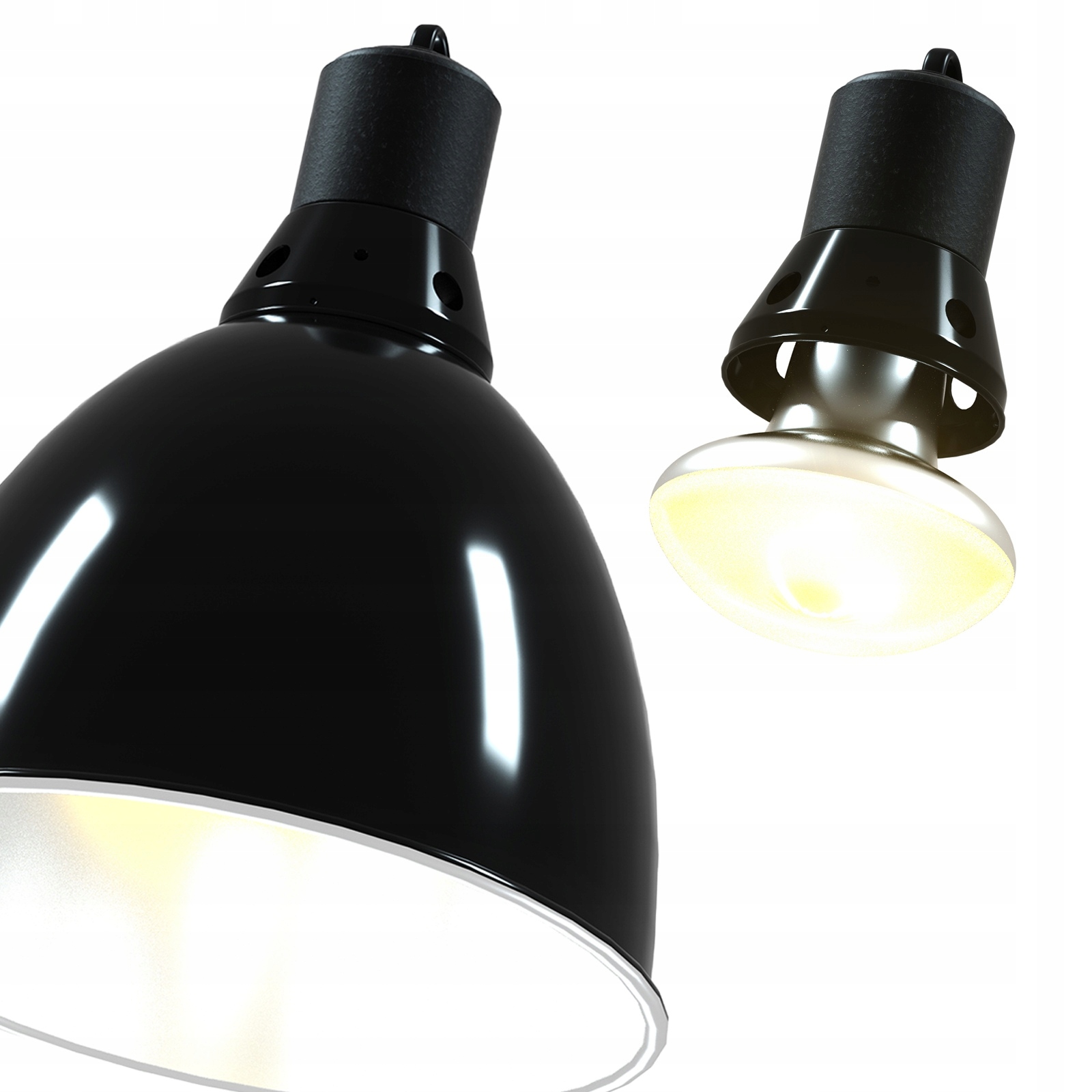 Levně Lampa Do Terária S Dvojitým Stínítkem A Objímkou Pro Žárovku