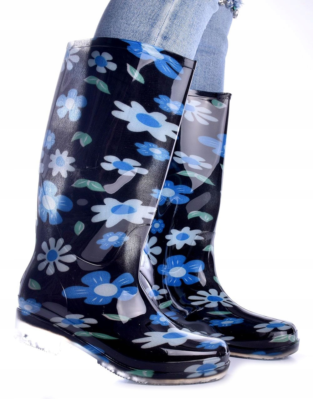 

Kalosze Gumowce Klasyczne Wygodne Kwiaty 2 r37