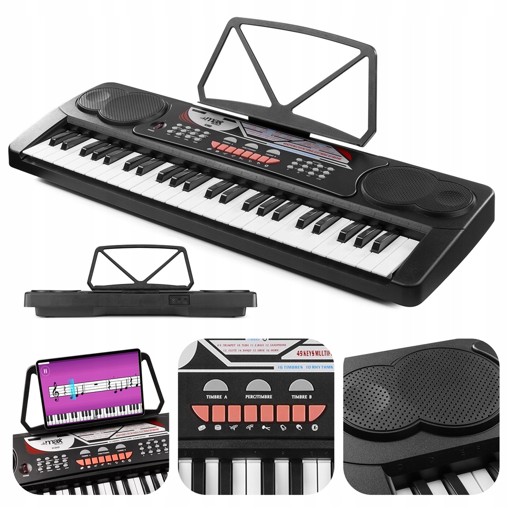 

Keyboard Organy KB8 Max 49 klawiszy Do Nauki