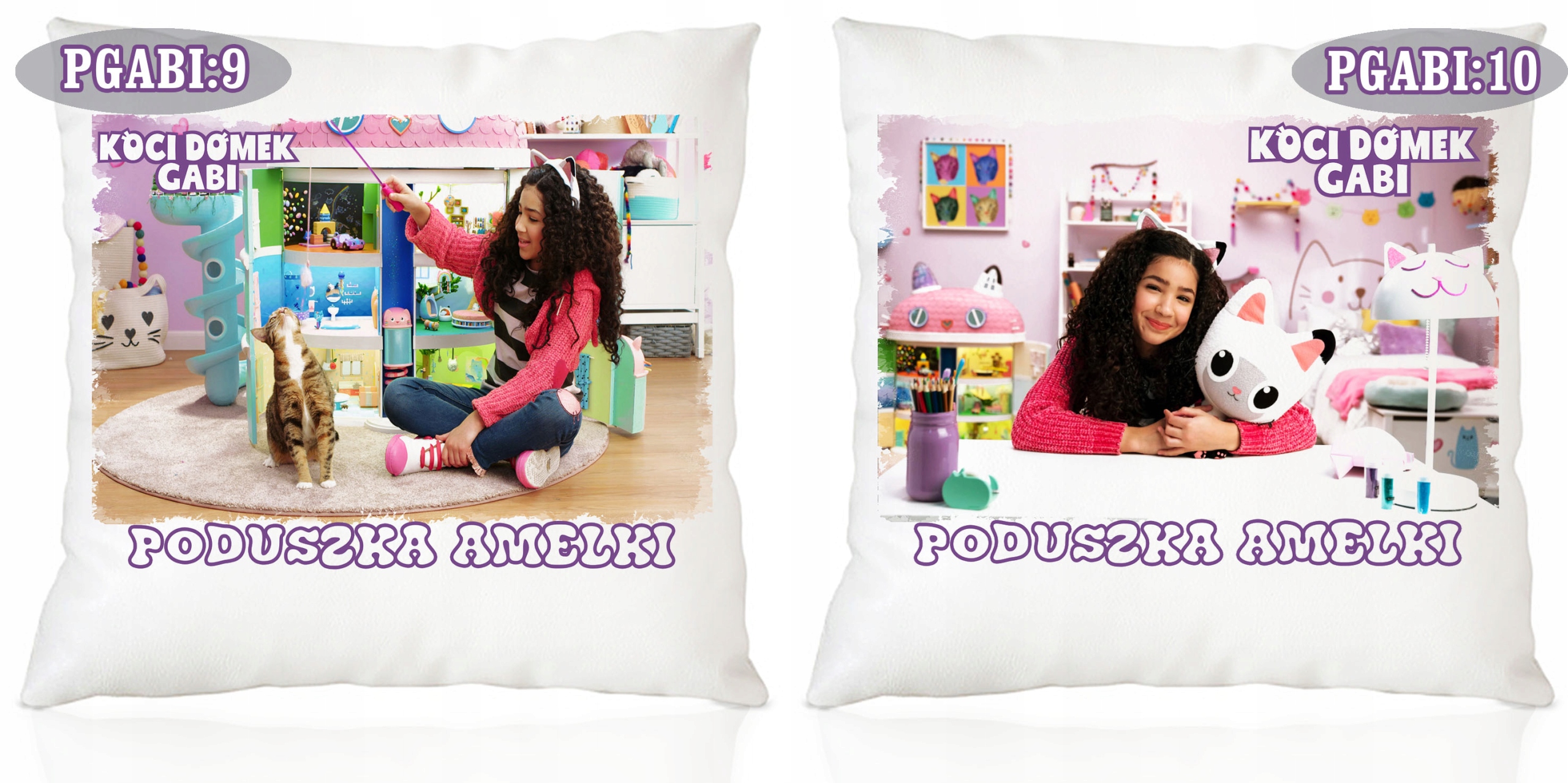 PODUSZKA KOCI DOMEK GABI Z IMIENIEM NA MIKOŁAJKI Marka inna marka