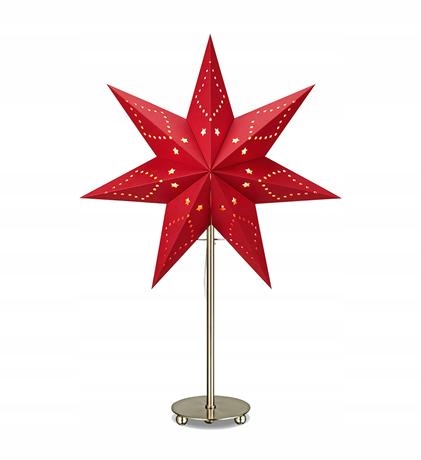 

Dekoracja gwiazda stojąca Saturnus 705544 czerwona