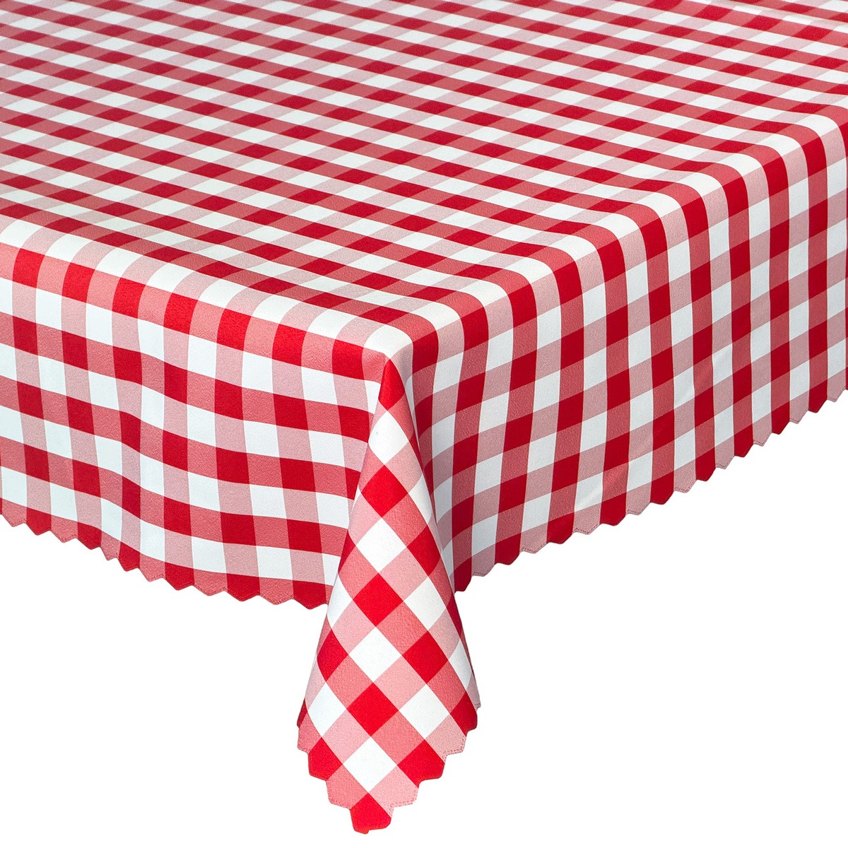 Ubrus odolný proti skvrnám na stůl Greta XL Mřížka Červená 130 x 280 cm