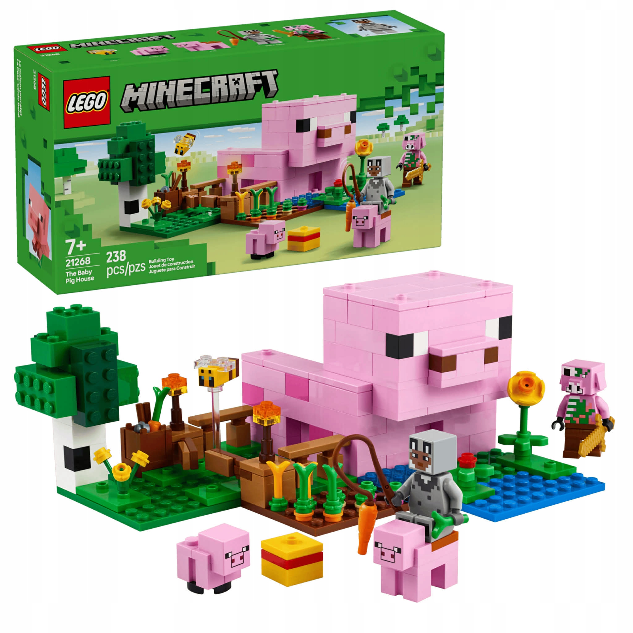 LEGO MINECRAFT 21268 DOM PROSIACZKA PREZENT LEGO 7+ 238 ELEMENTÓW