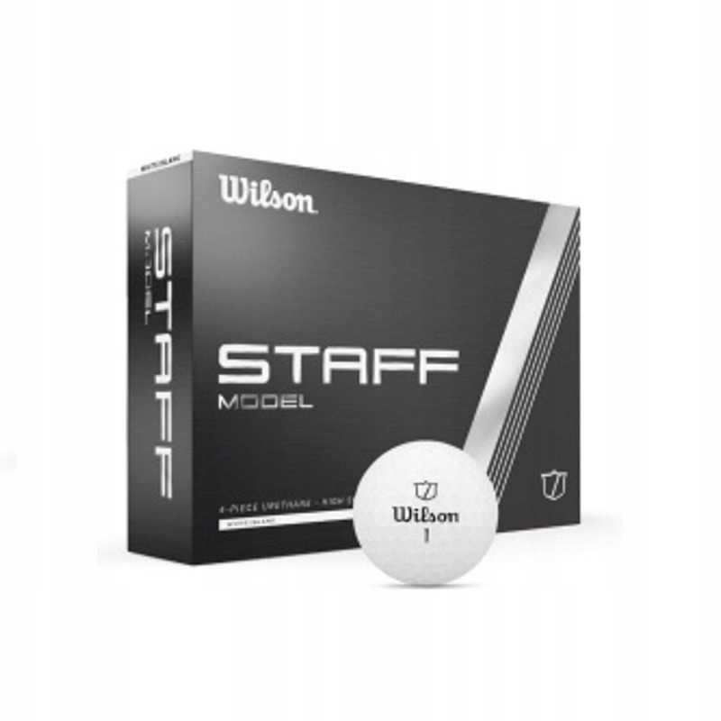 Golfové míčky Wilson Staff Model 2024 (bílé, 12 ks)