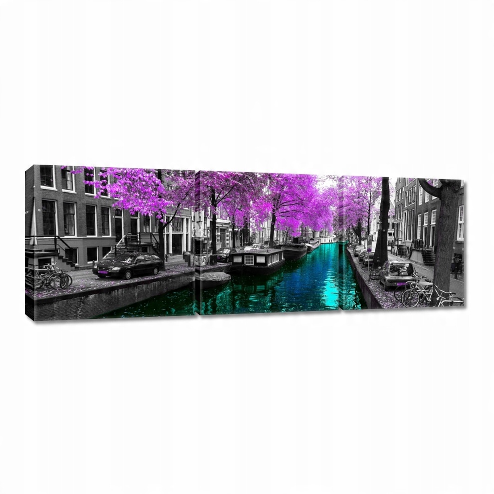 

Obrazy 120x40 Rzeka w Amsterdamie