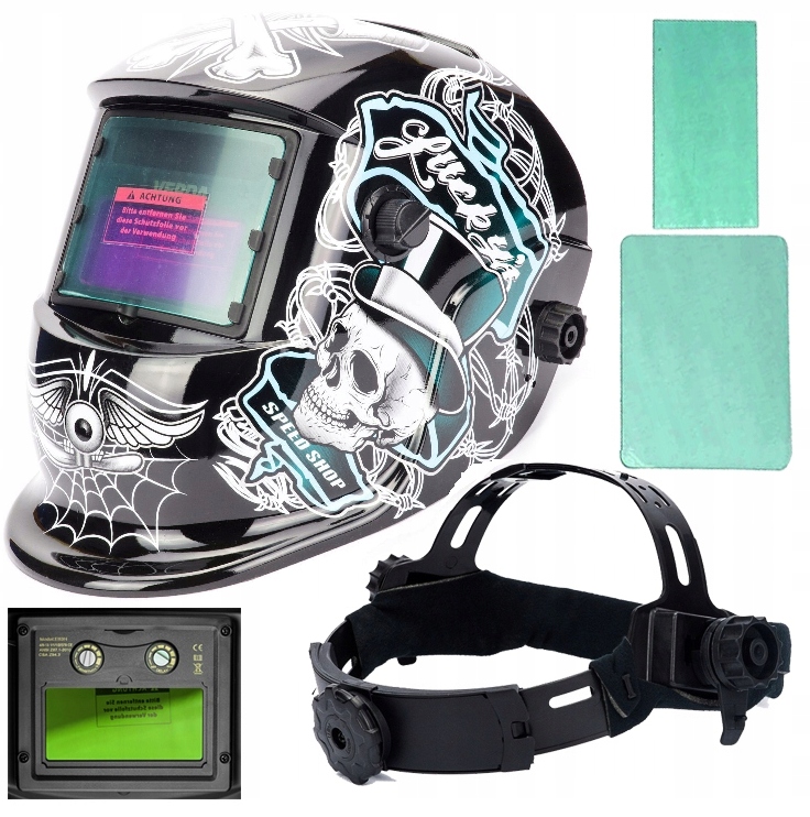 MASKA DO SPAWANIA PRZYŁBICA SAMOŚCIEMNIAJĄCA AUTOMATYCZNA MASKA SPAWALNICZA