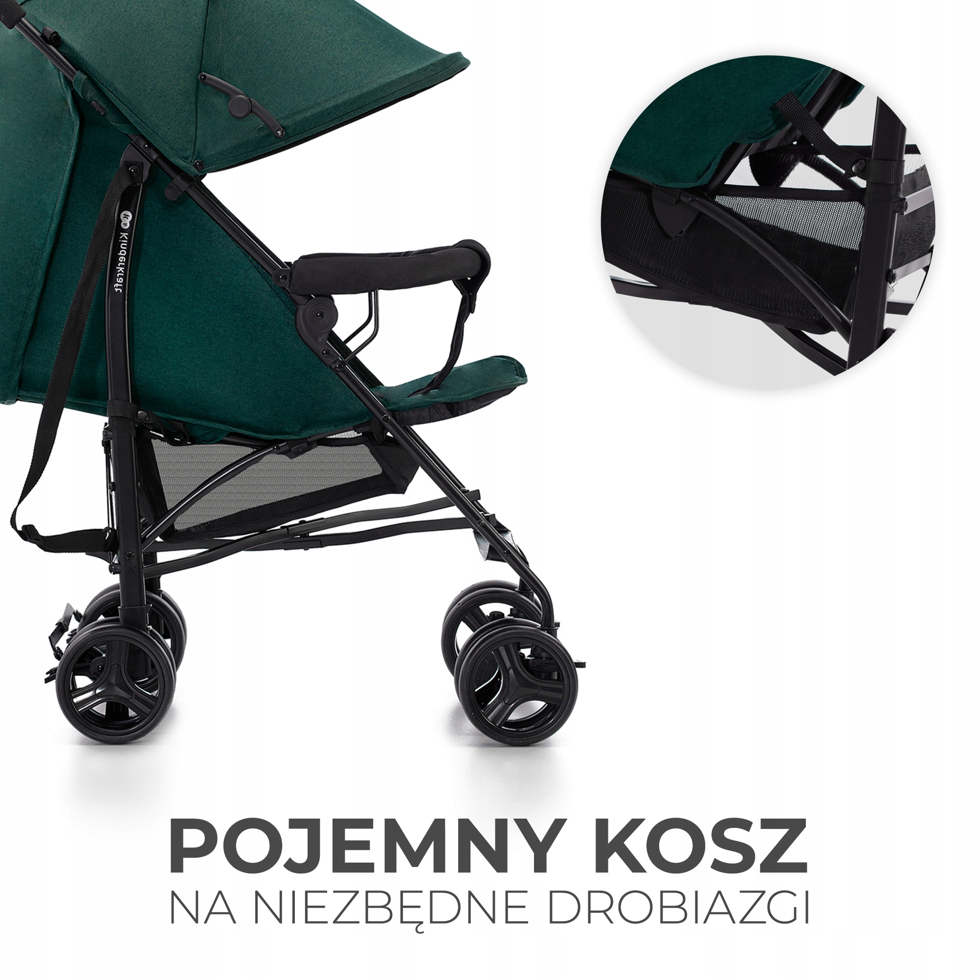 Wózek spacerówka parasolka lekki TIK Kinderkraft Stelaż Metalowy