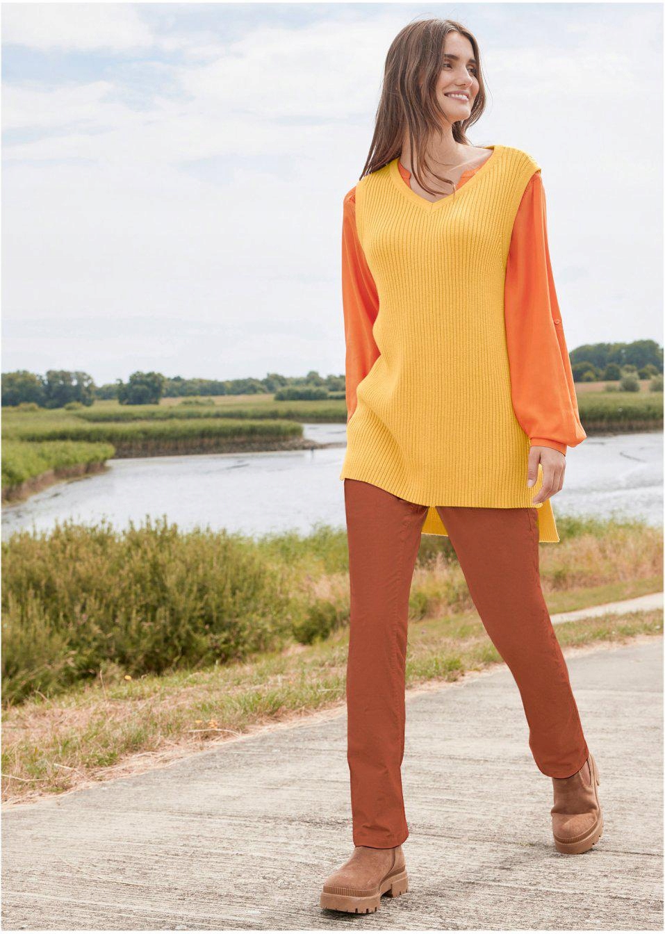 DJ2002 52 DZIANINOWA KAMIZELKA Bonprix