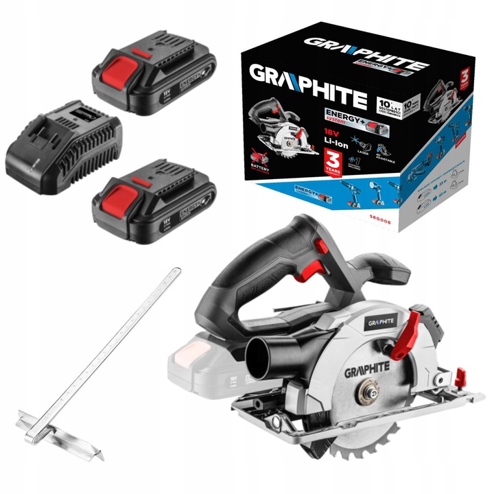 

Pilarka tarczowa+2x akumulator +ładowarka Graphite