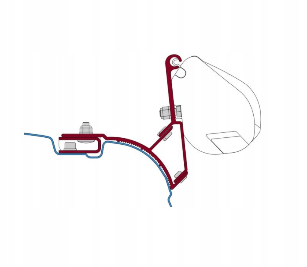 98655Z004 - Адаптер для маркизы F35 T5/T6 Multivan Trasporter