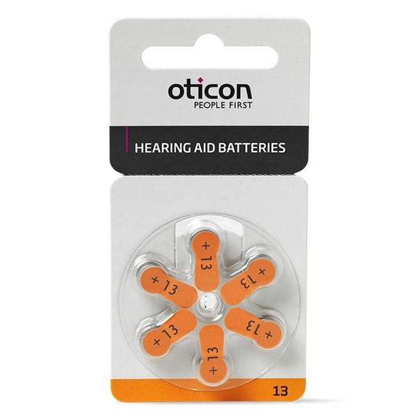 Baterie Oticon 13 Do Aparatu Słuchowego 60 Szt.