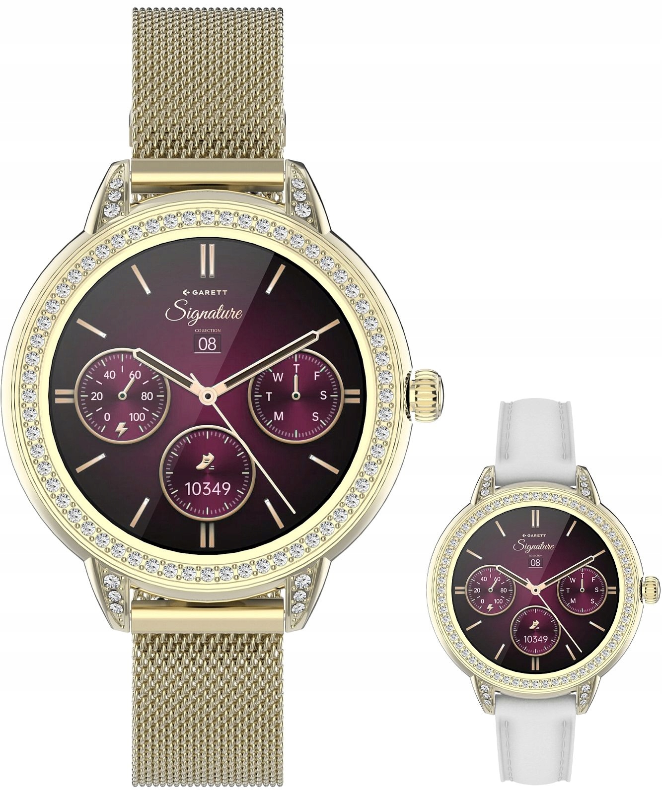 Chytré Hodinky Garett Signature Stella Gold Mesh Set Garett -5904238485125